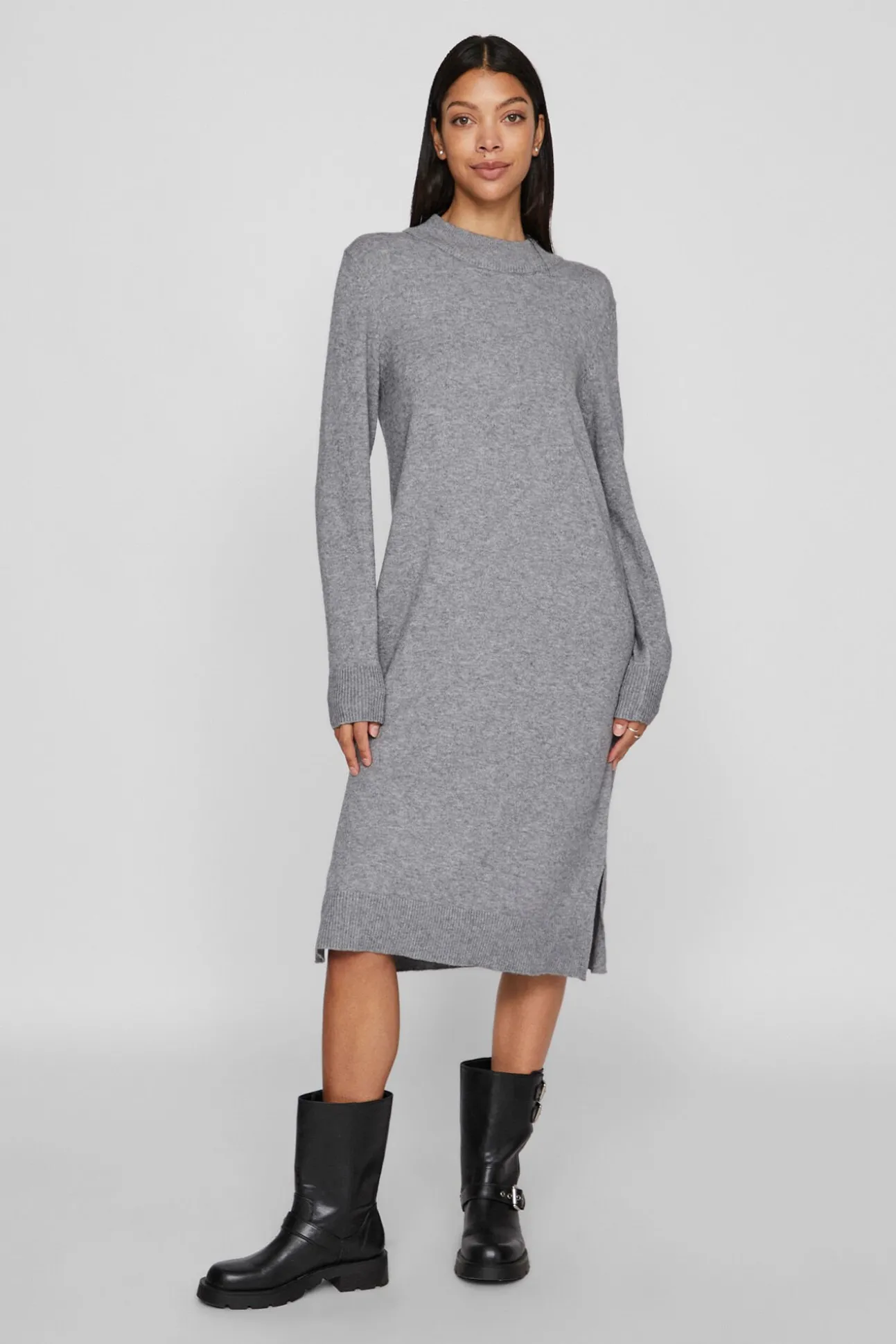 Vestido de malha com viscose