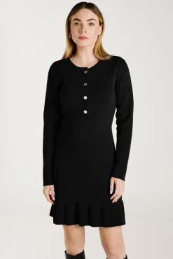 Vestido de malha com viscose
