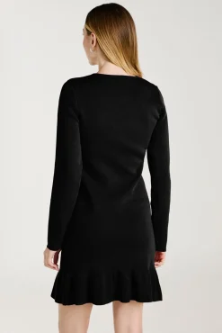 Vestido de malha com viscose