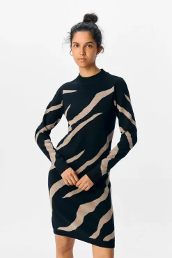 Vestido de malha estampado