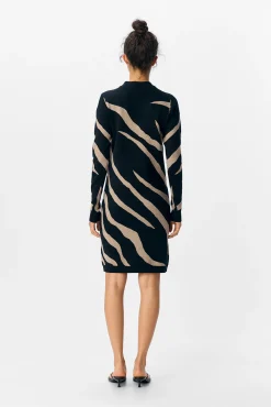 Vestido de malha estampado