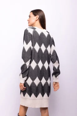 Vestido de malha estampado