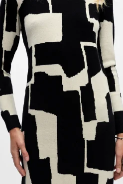 Vestido de malha estampado