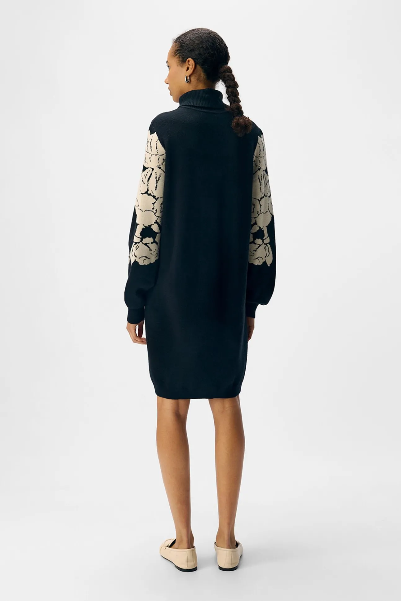 Vestido de malha estampado