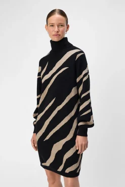 Vestido de malha estampado
