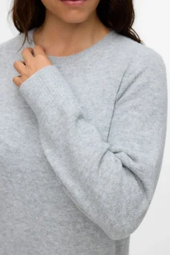 Vestido de malha manga plus size