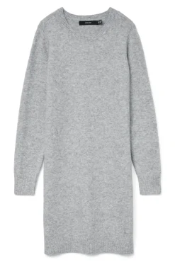 Vestido de malha manga plus size