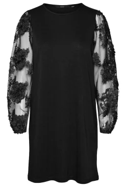 Vestido de manga comprida plus size