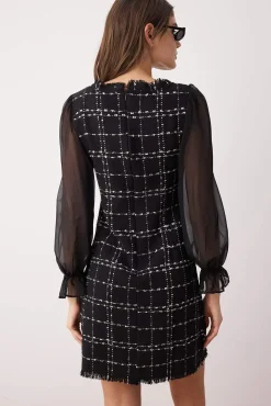 Vestido de tweed