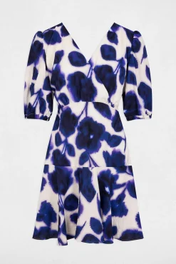 Vestido estampado flare