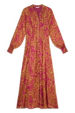 Vestido estampado fluído