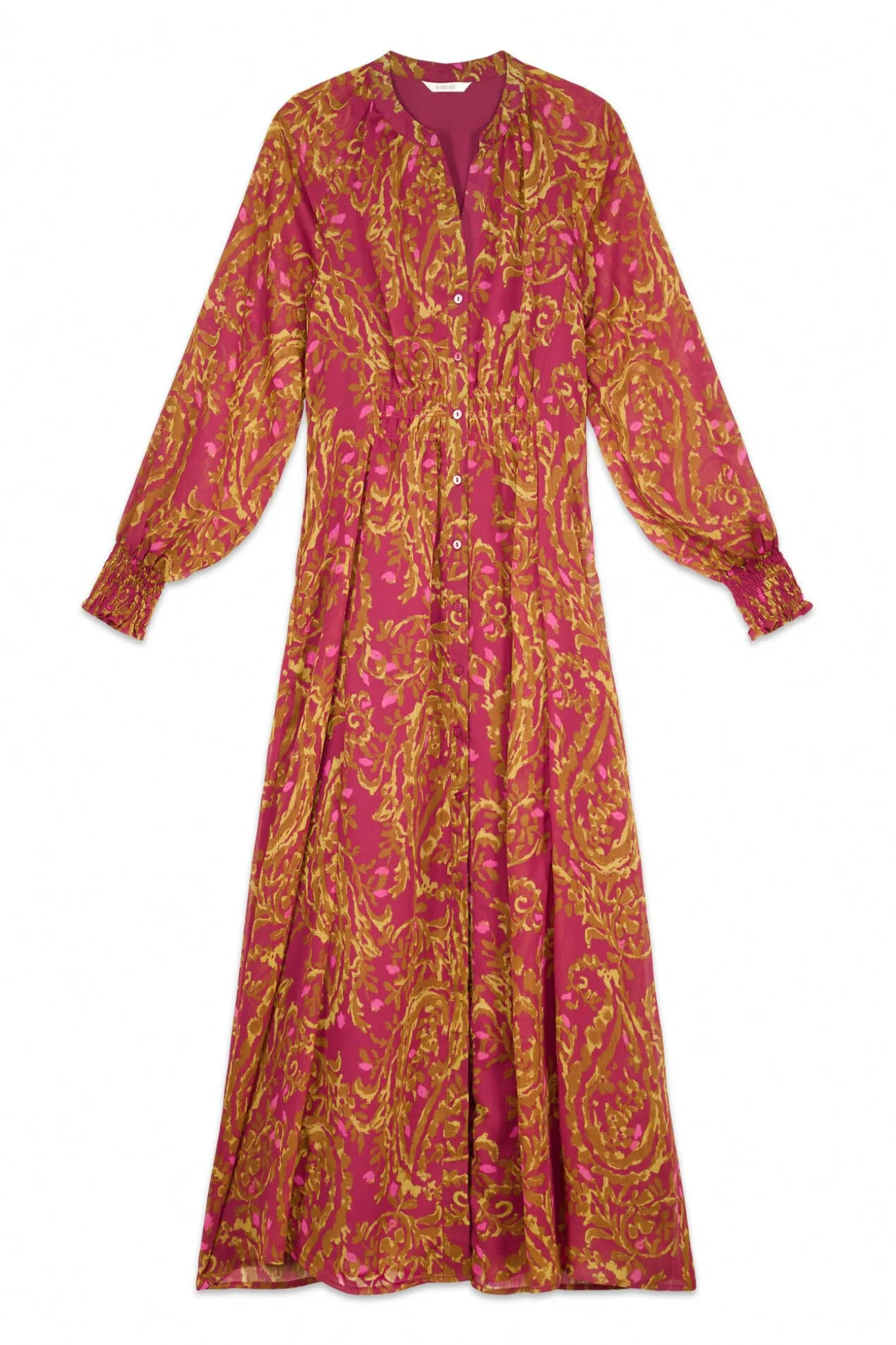 Vestido estampado fluído