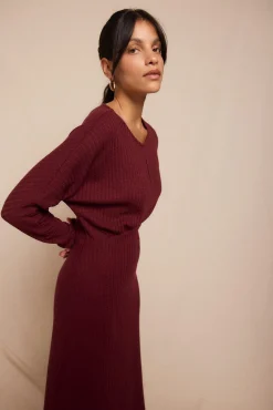 Vestido estruturado com manga morcego