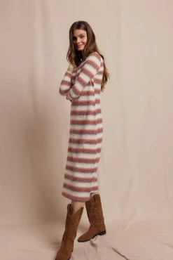 Vestido estruturado multicolor