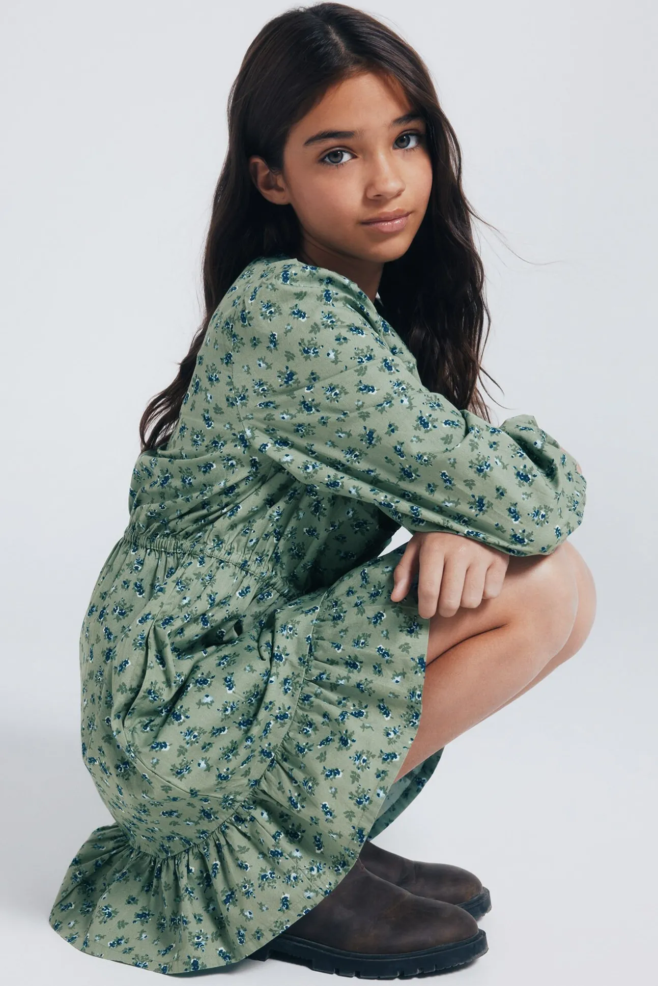 Vestido flores menina