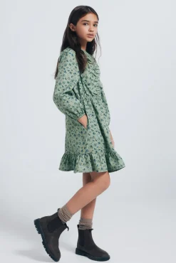 Vestido flores menina