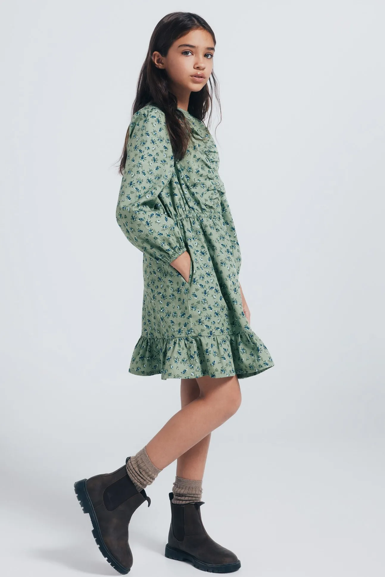 Vestido flores menina