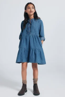 Vestido jeans para meninas