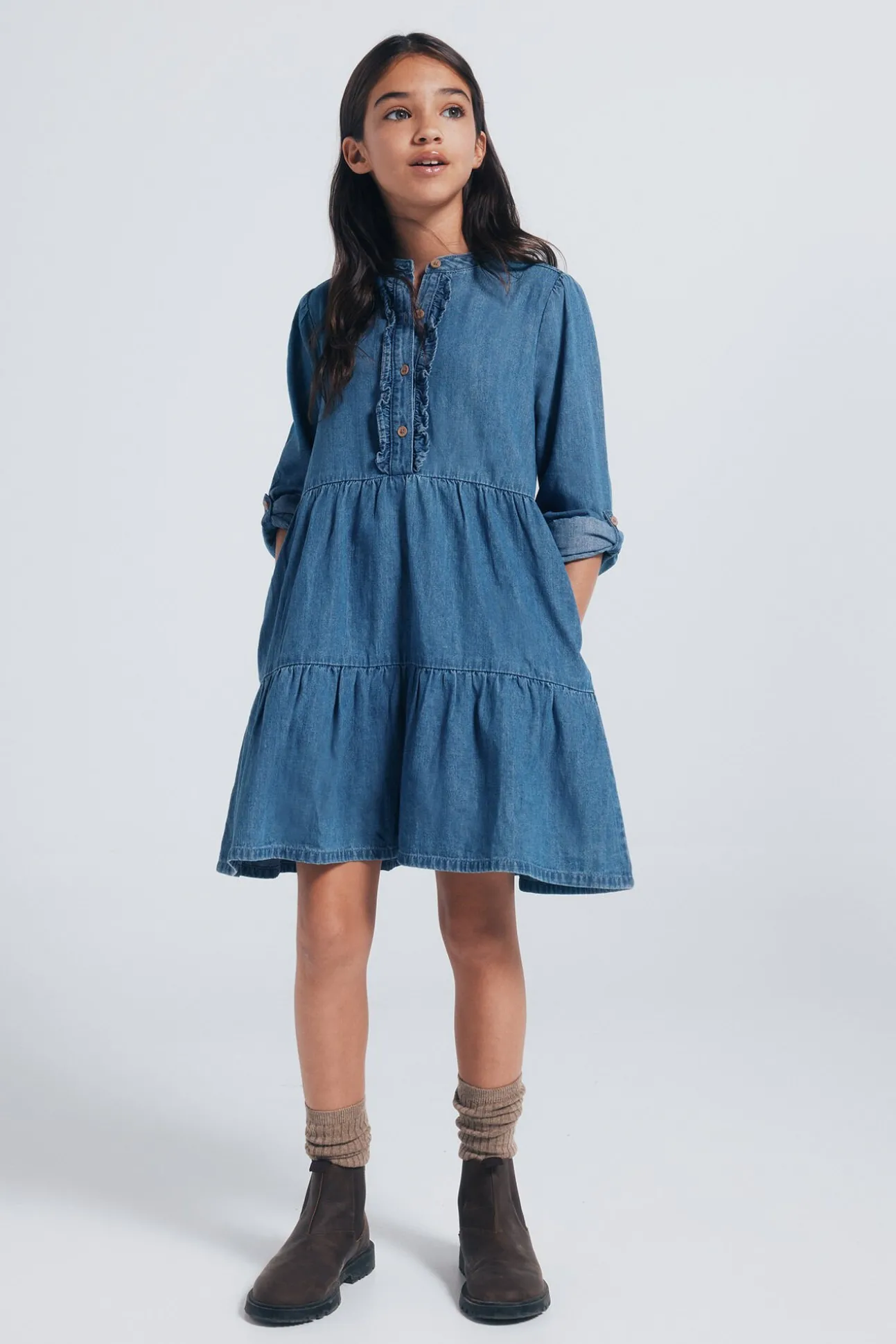 Vestido jeans para meninas