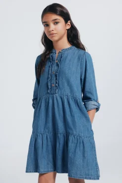 Vestido jeans para meninas
