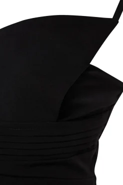 Vestido longo assimétrico