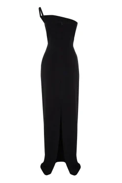 Vestido longo assimétrico