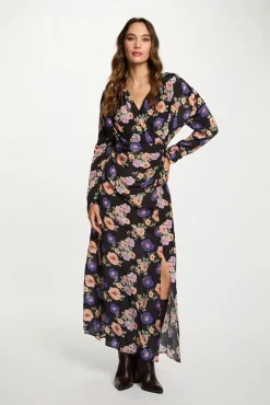 Vestido longo de cetim