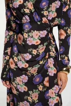 Vestido longo de cetim