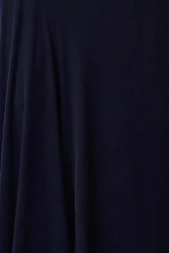 Vestido longo de gola alta