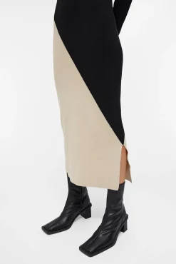 Vestido longo de malha