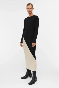 Vestido longo de malha