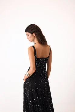 Vestido longo espelhado