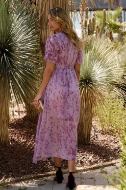 Vestido longo estampado