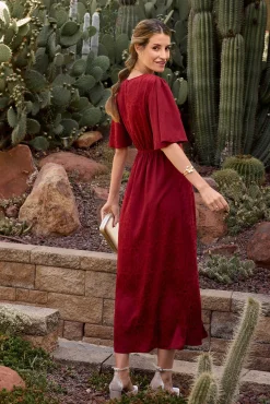 Vestido longo estampado