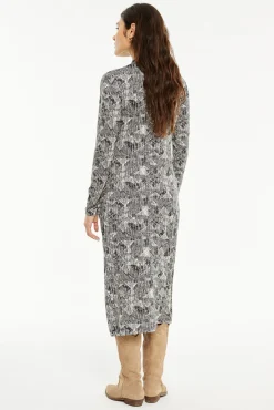 Vestido longo estampado