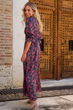 Vestido longo estampado