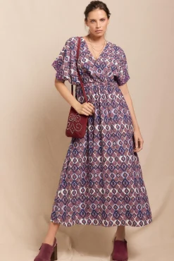 Vestido longo estampado