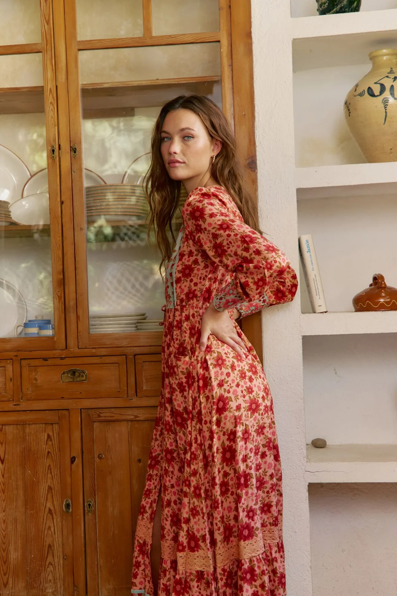 Vestido longo estampado Arlo da Lilliana