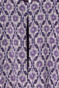 Vestido longo estampado franzido