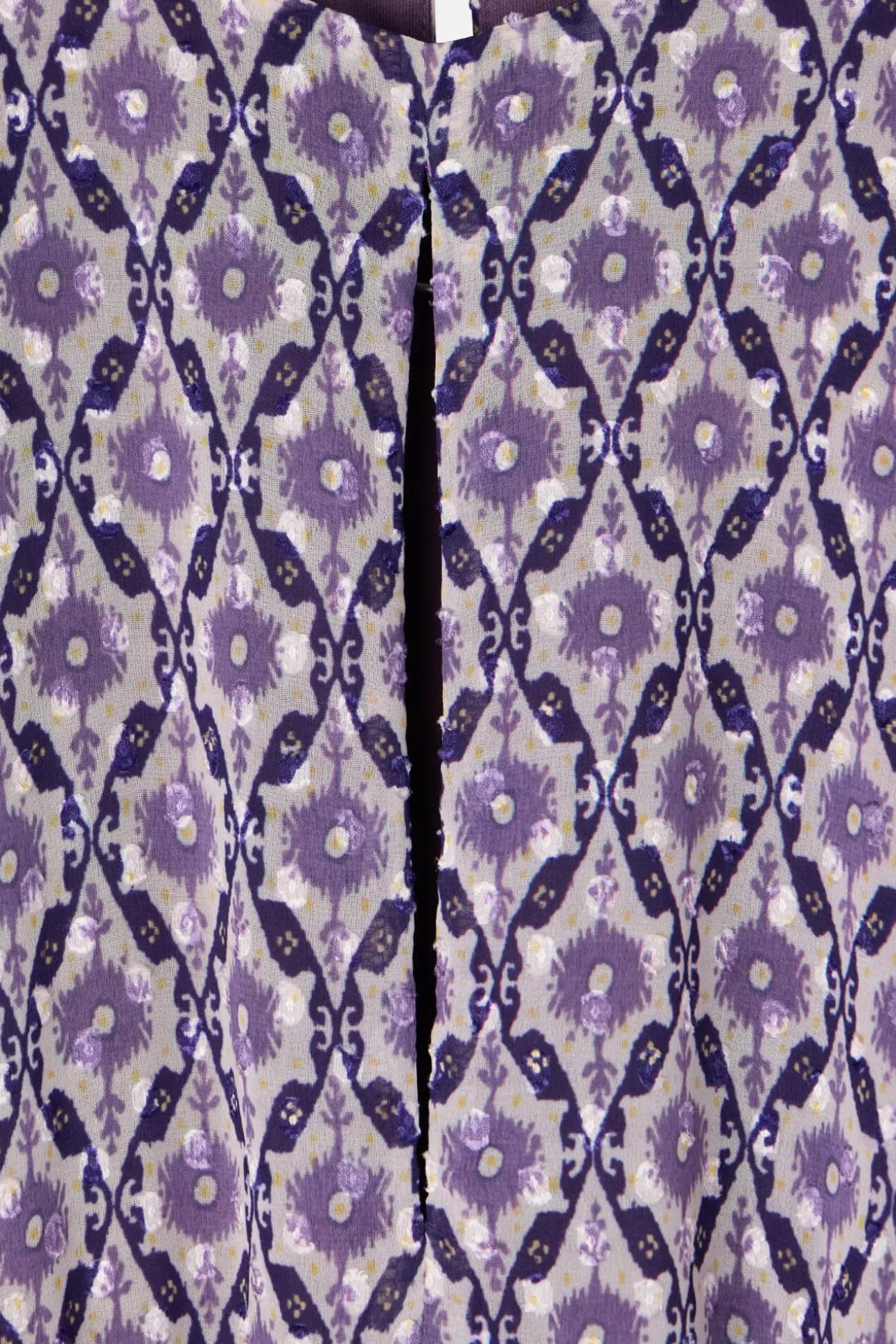 Vestido longo estampado franzido