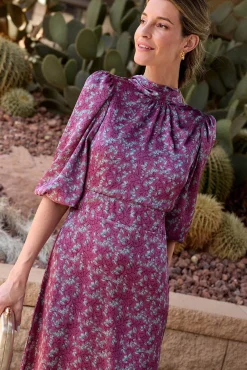 Vestido longo estampado MIN