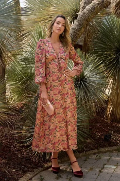 Vestido longo floral
