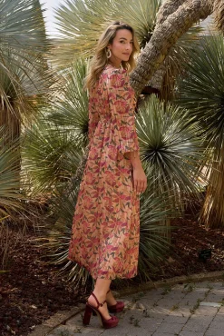 Vestido longo floral