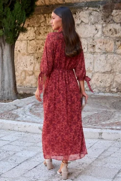 Vestido longo floral