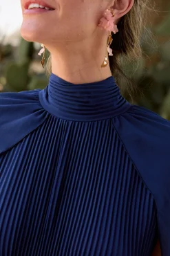 Vestido longo liso