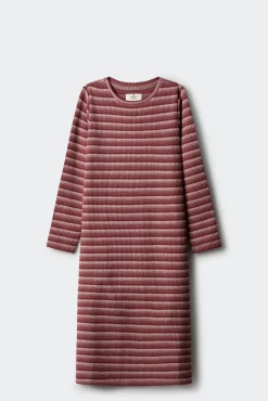 Vestido longo riscas para meninas