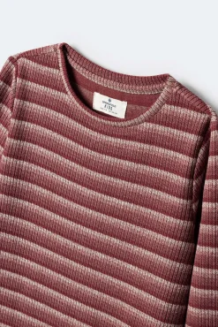 Vestido longo riscas para meninas