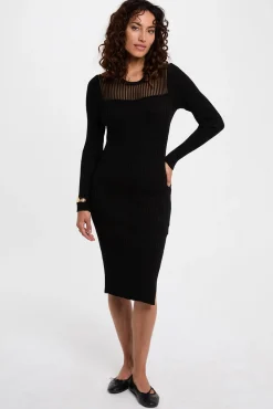 Vestido longo vazado