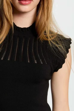 Vestido malha curto evasé