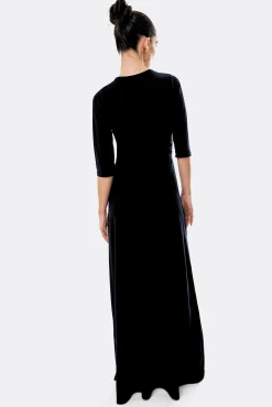 Vestido maxi com nó